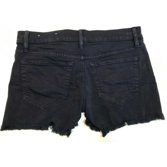 NWT Ann Taylor LOFT Denim Shorts Sz 00 Blue Stretch #837 - Picture 2 of 4
